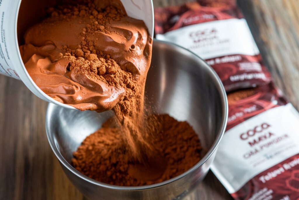 Can you add cocoa to red velvet cake mix?