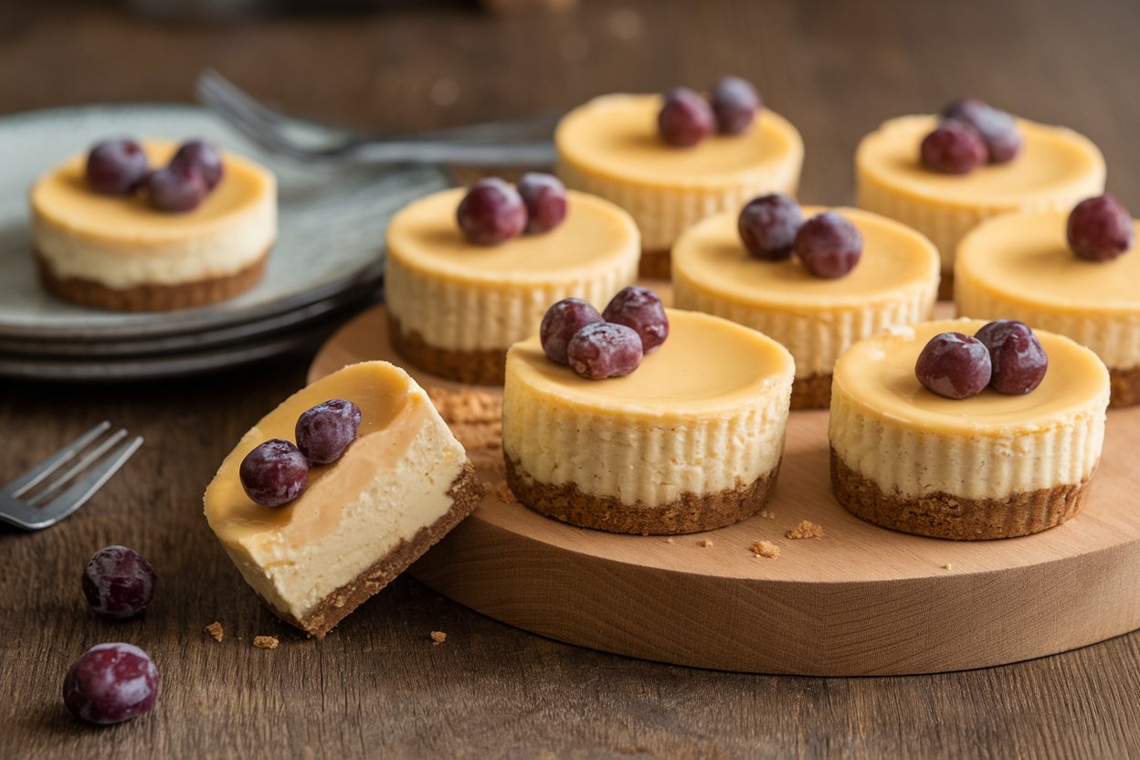 Why are my mini cheesecakes falling in?