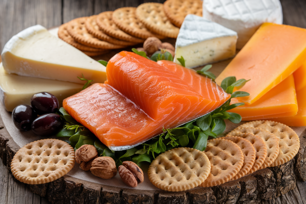 What does smoked salmon go best with?