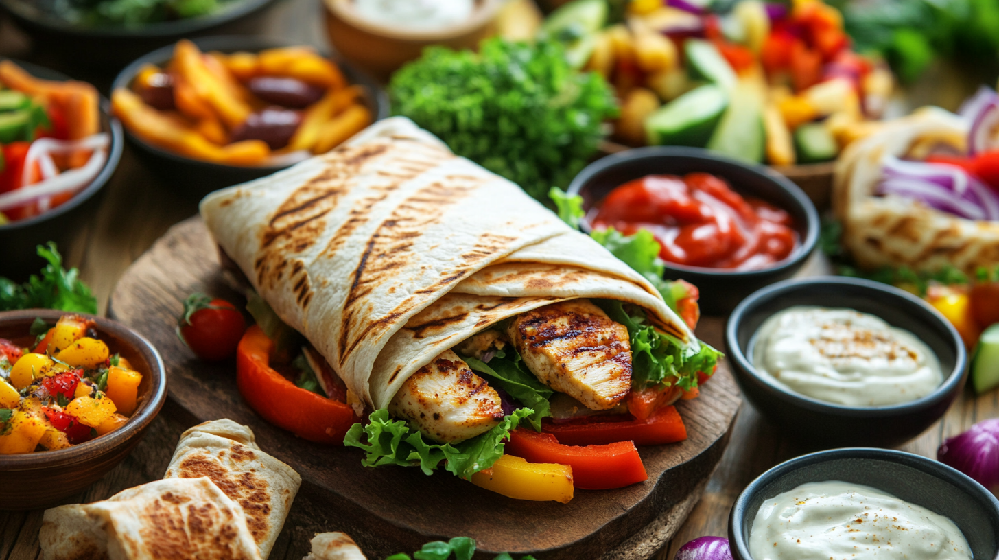 What goes with a chicken wrap?