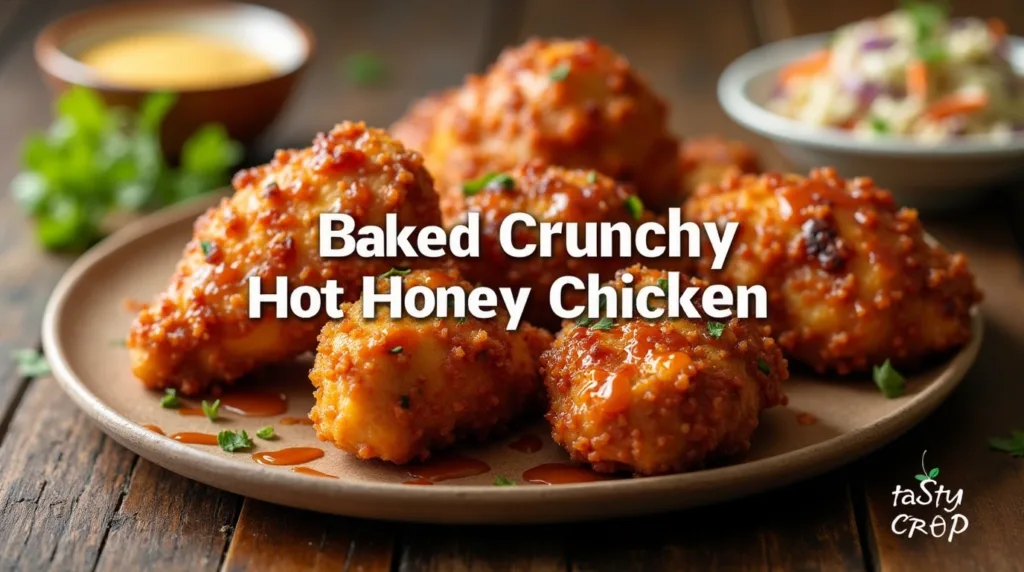 Baked Crunchy Hot Honey Chicken | Crispy & Sweet-Spicy Oven Chicken
