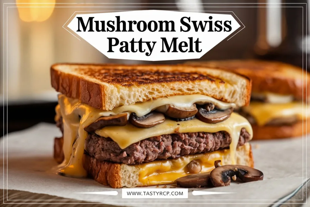 Mushroom Swiss Patty Melt – Crispy, Juicy & Loaded with Flavor!