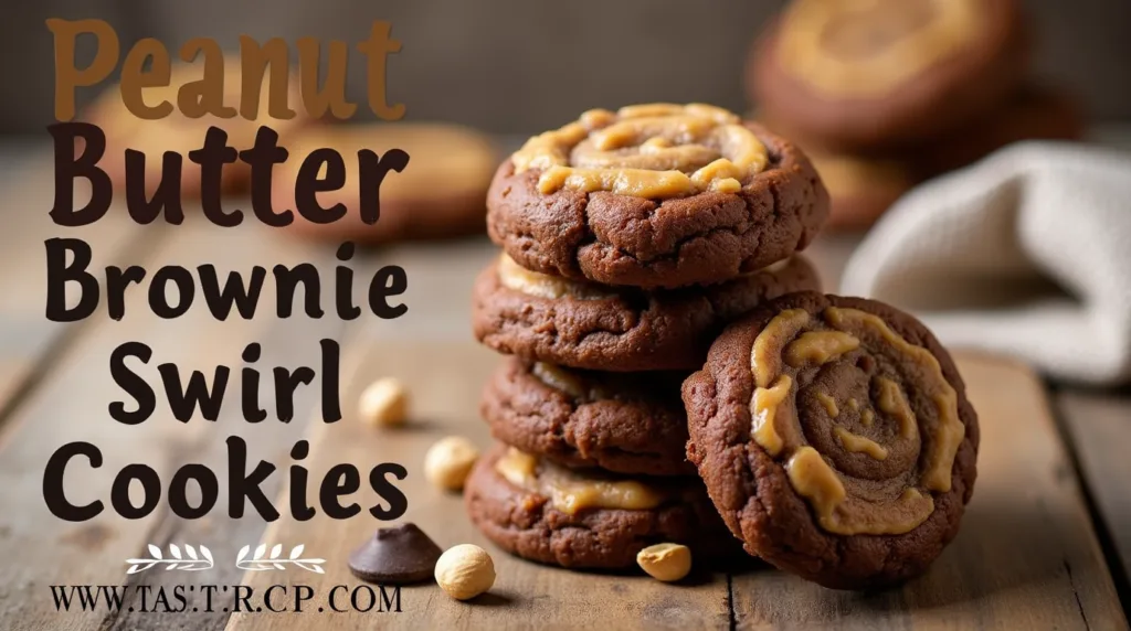 Peanut Butter Brownie Swirl Cookies
