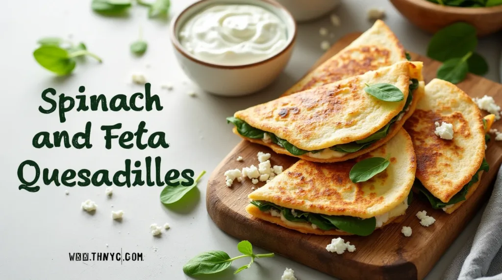 Spinach and Feta Quesadillas – Quick, Crispy & Cheesy 20-Minute Dinner Idea