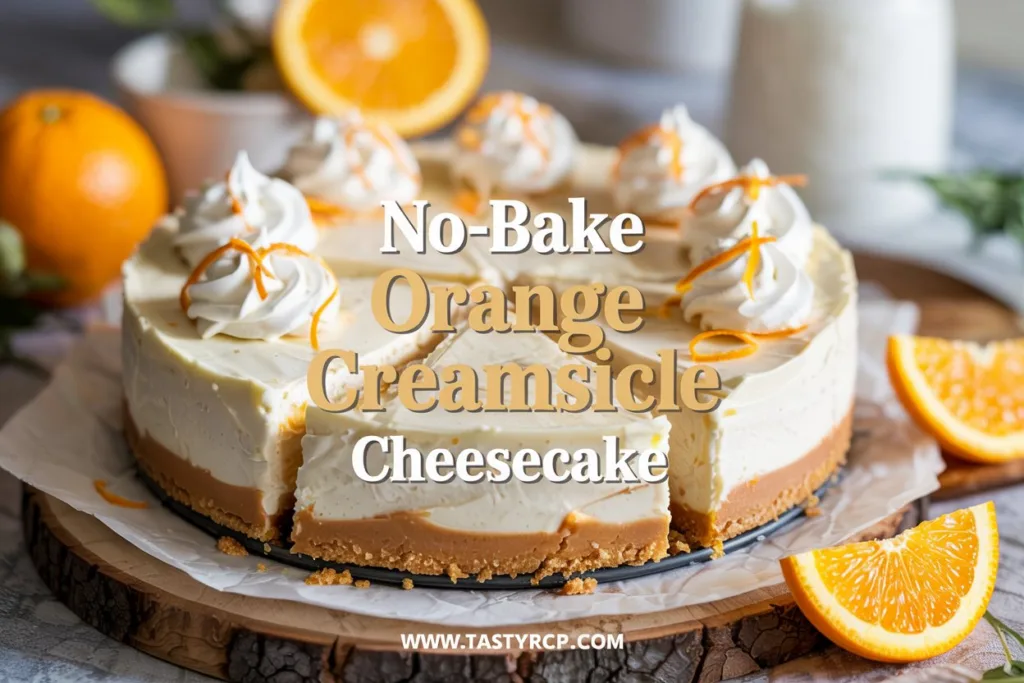 Make This No-Bake Orange Creamsicle Cheesecake for Your Next Summer Gathering