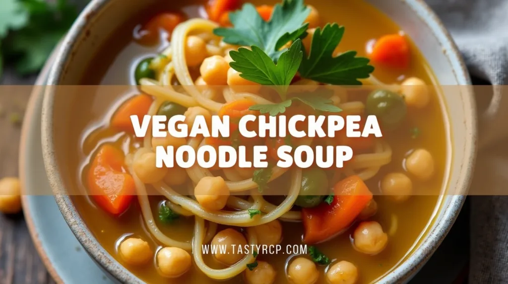 Cozy Vegan Chickpea Noodle Soup for Busy Weeknights