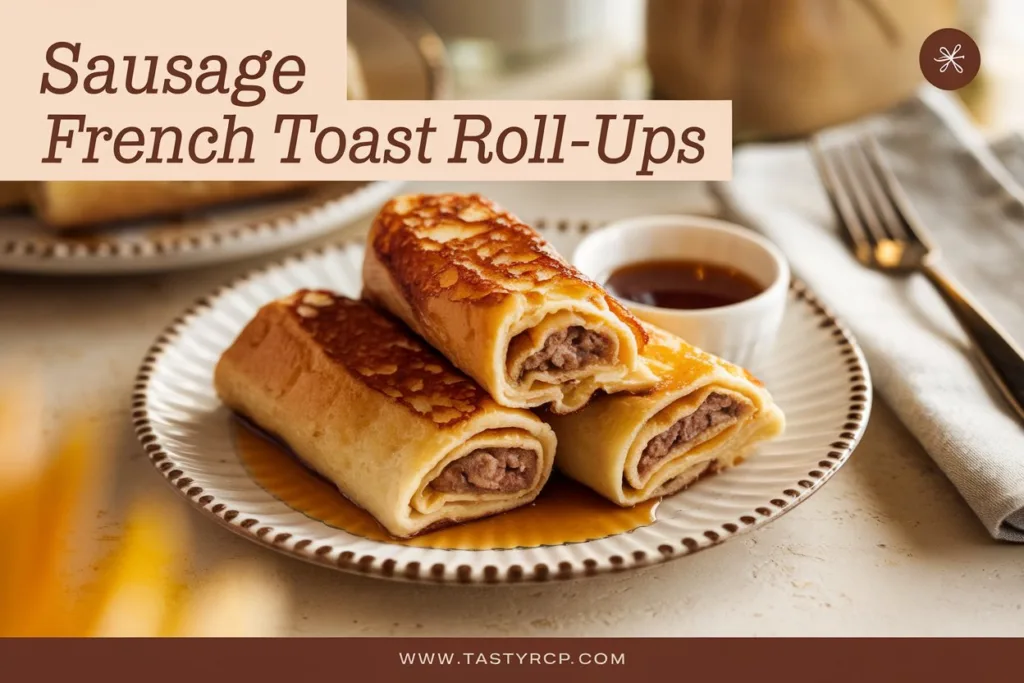 Breakfast Just Got Better with These Sausage French Toast Roll-Ups
