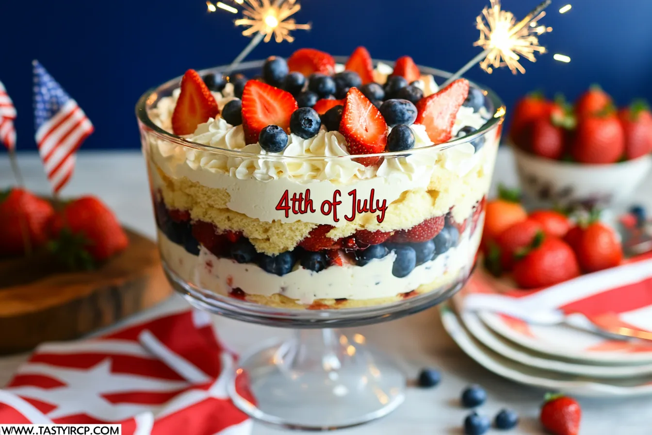 Patriotic 4th of July Trifle – Fast, Fresh, and Festive!