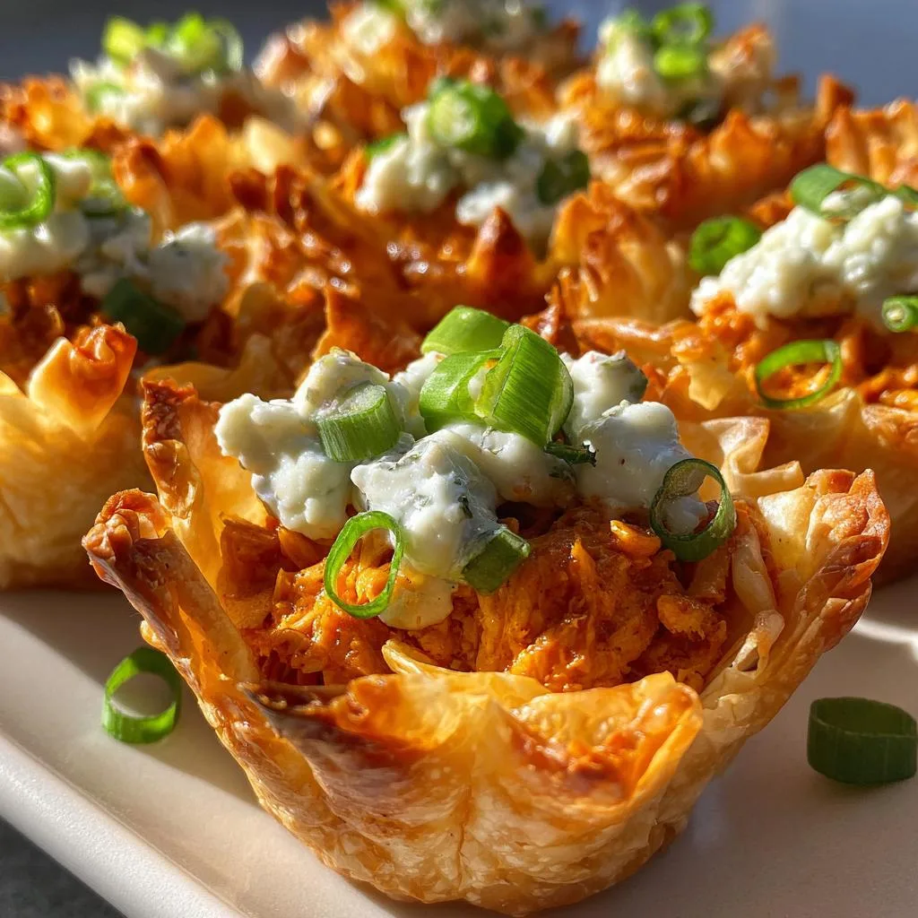 Buffalo Chicken Phyllo Cups for a Game Day Flavor Explosion