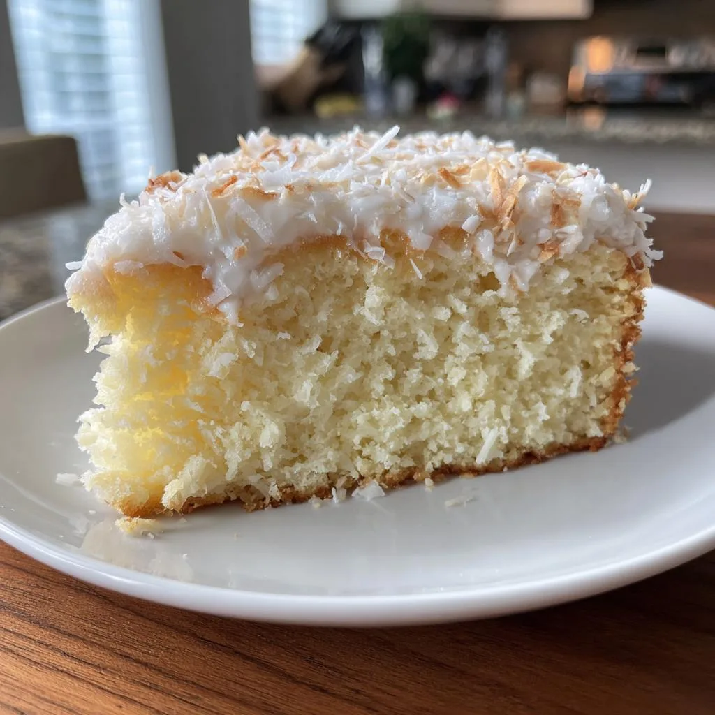 Coconut Cake Without Flour – Moist, Easy, and Irresistible!