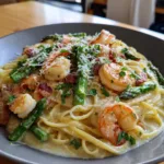 Delicious Shrimp Asparagus Carbonara for Quick Family Dinners