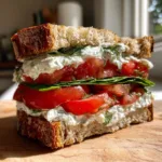 Irresistible Tomato Sandwich with Creamy Dill Surprise