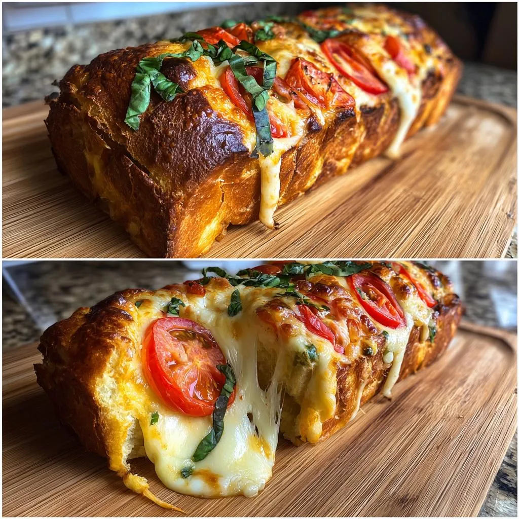 Savory Caprese Bread: Easy, Cheesy Delight for Any Meal