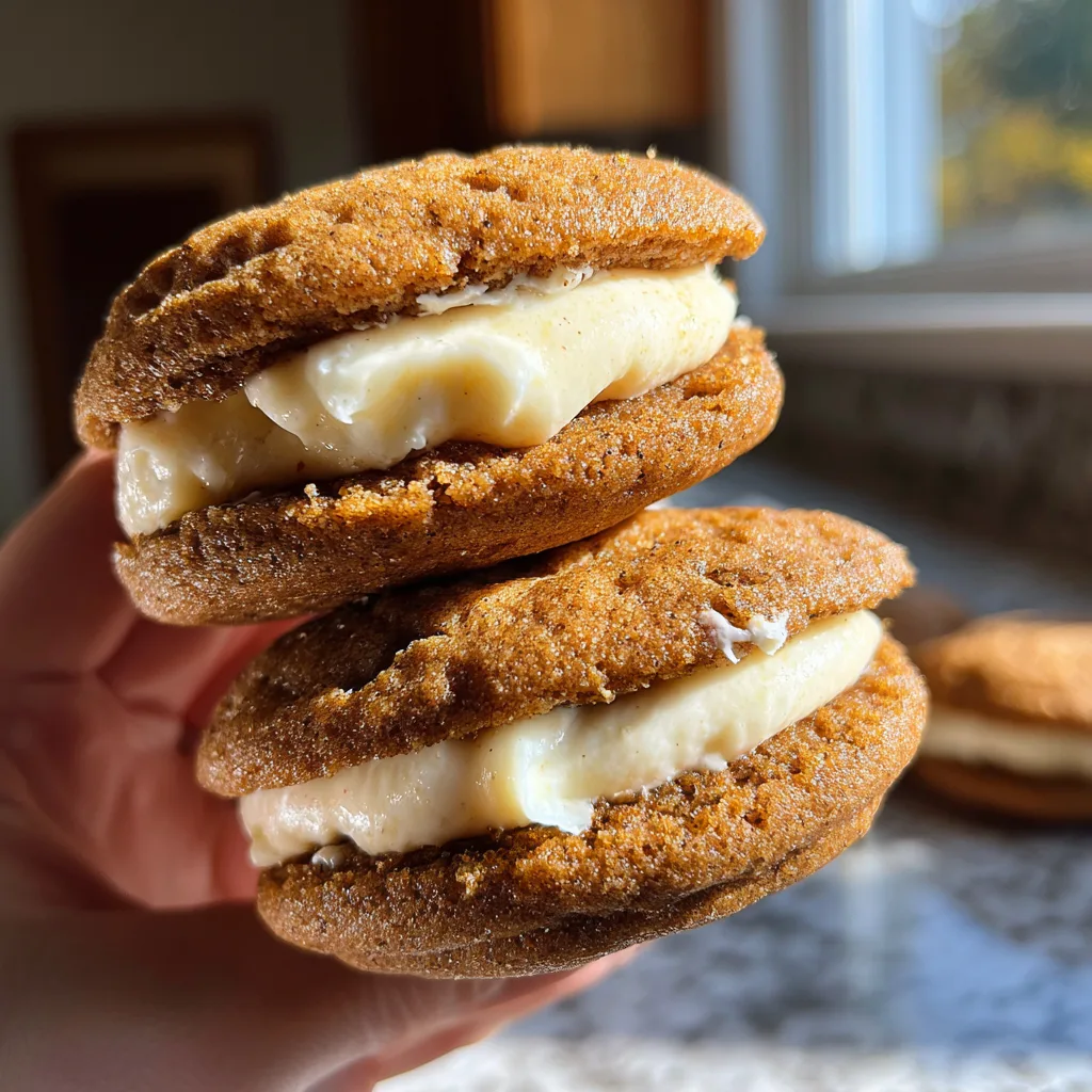Apple Cider Whoopie Pies – Soft Spiced Cookies With Creamy Filling For Fall - Emma's Cake Studio