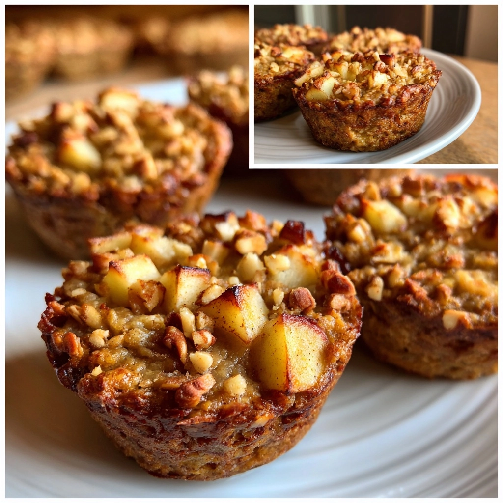 Baked Apple Oatmeal Cups