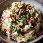Bietenstamppot met Geitenkaas en Walnoot