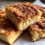 Chewy Snickerdoodle Cookie Bars
