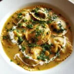 Creamy Tuscan Ravioli Soup