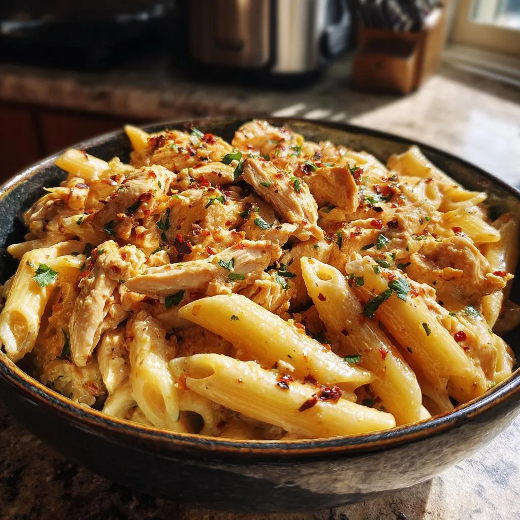 Crock Pot Cajun Chicken Pasta