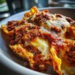Crockpot Ravioli Lasagna – The Easiest Cheesy Comfort Food! 🧀🍅