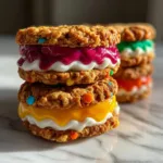 Cute Monster Cookie Sandwiches | No Bake Fall Desserts