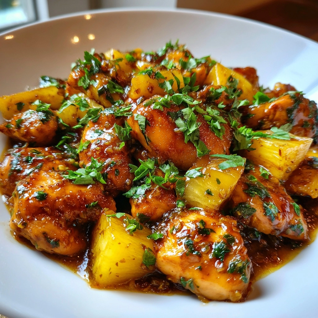Delicious Brown Sugar Pineapple Chicken – Sweet, Tangy & Easy Dinner