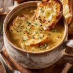 Franse Uiensoep Gegratineerd