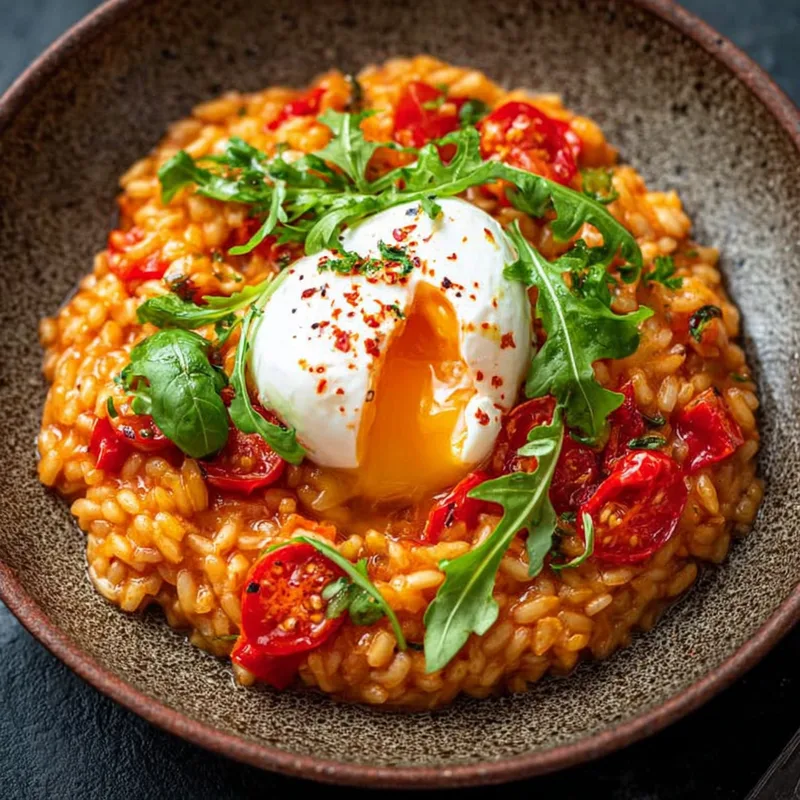 Gegrilde Paprika Risotto met Burrata
