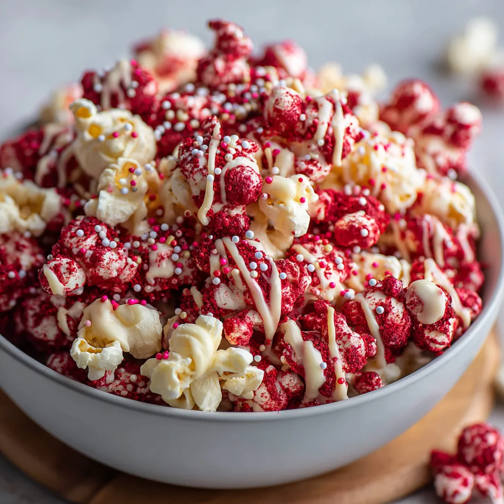 Halloween Bloody Red Velvet Popcorn