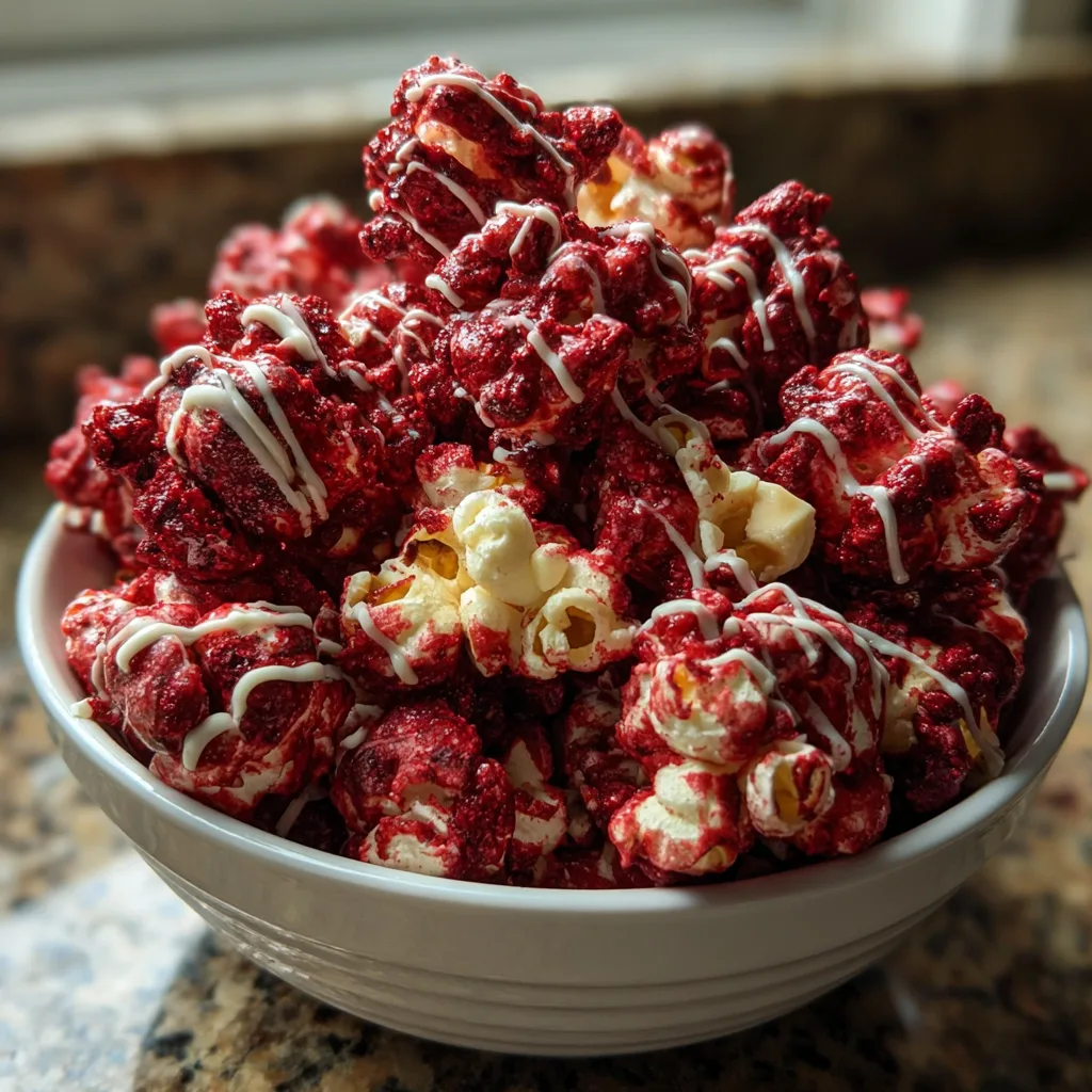 Halloween Bloody Red Velvet Popcorn