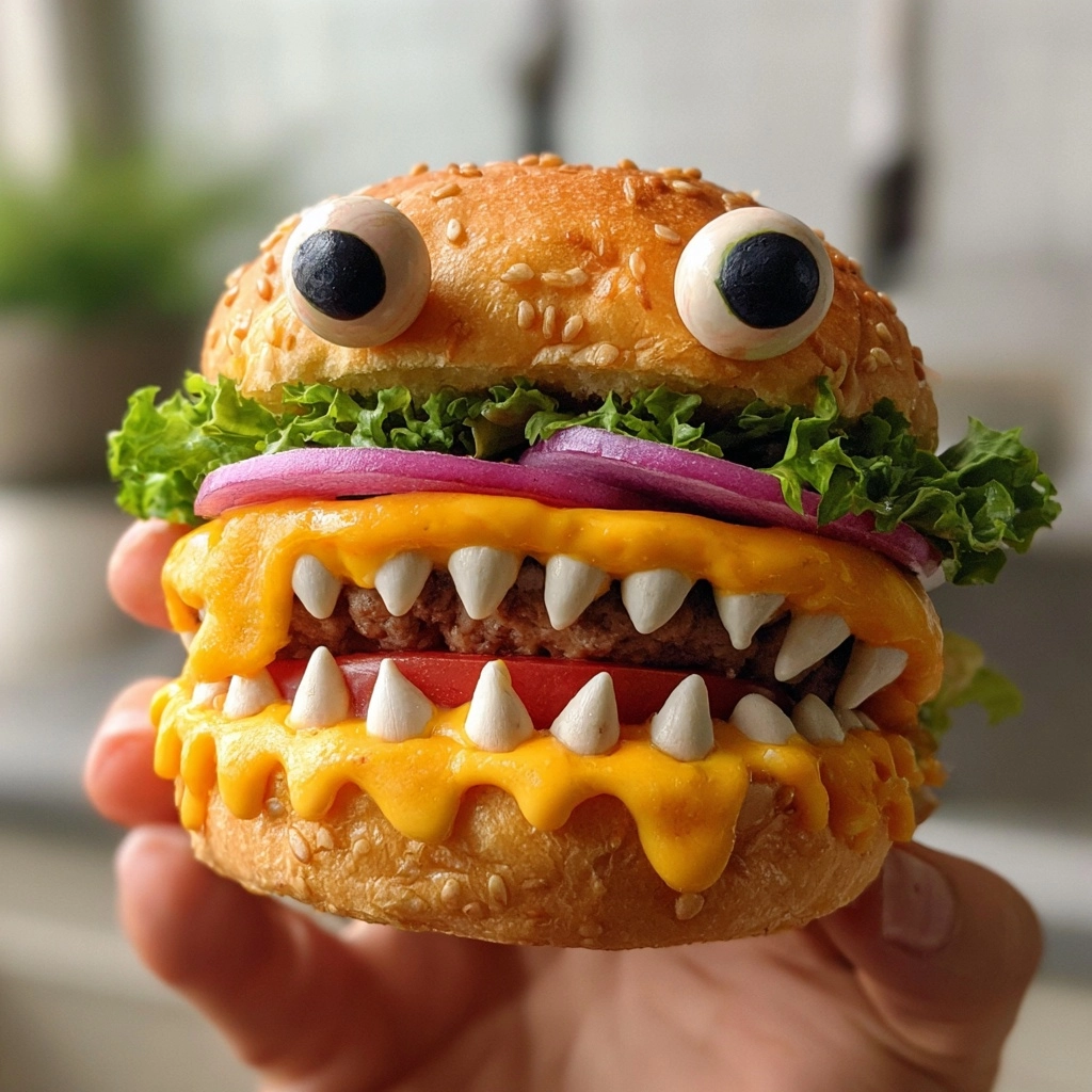 Halloween Monster Burgers