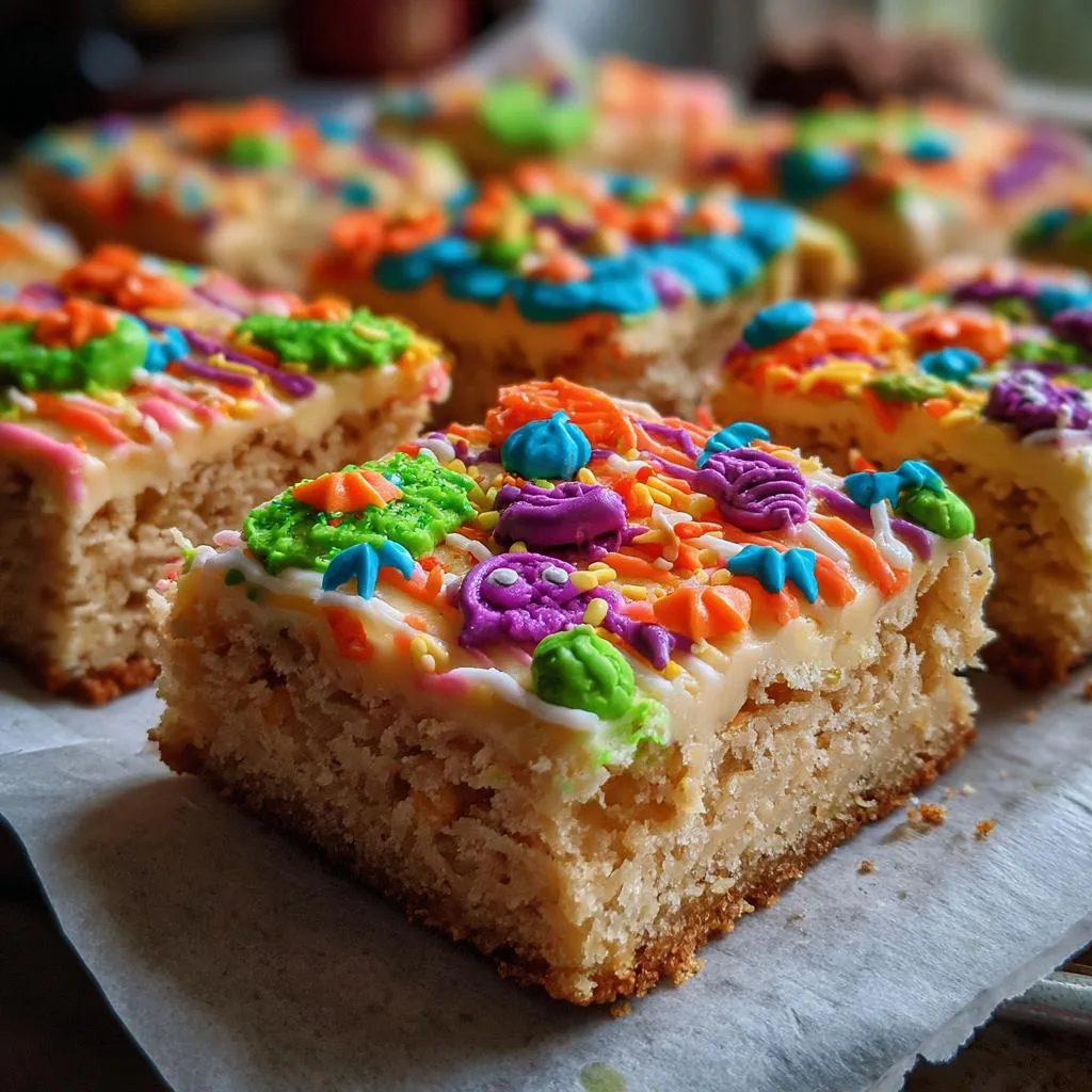 Halloween Sugar Cookie Bars
