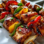 Honey Garlic Chicken Skewers