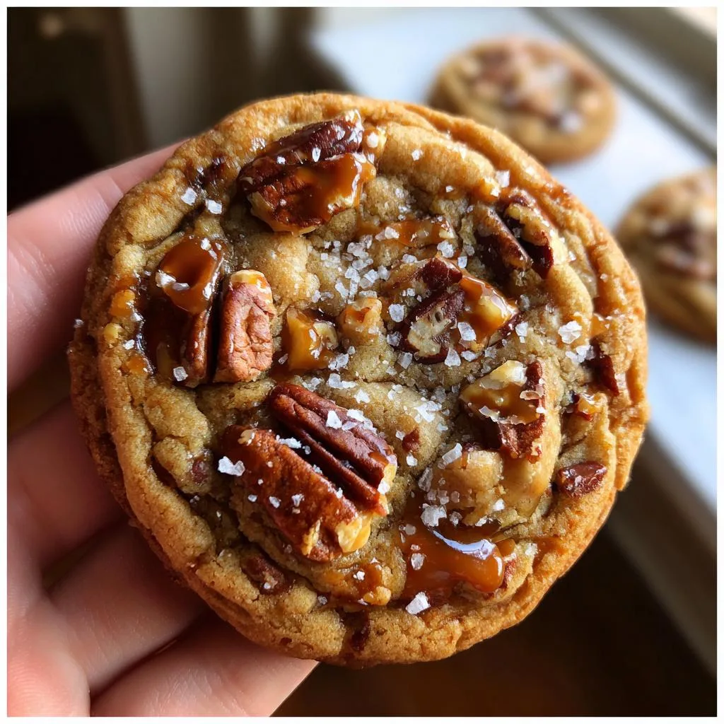 How to Make Salted Caramel Pecan Cookies?
