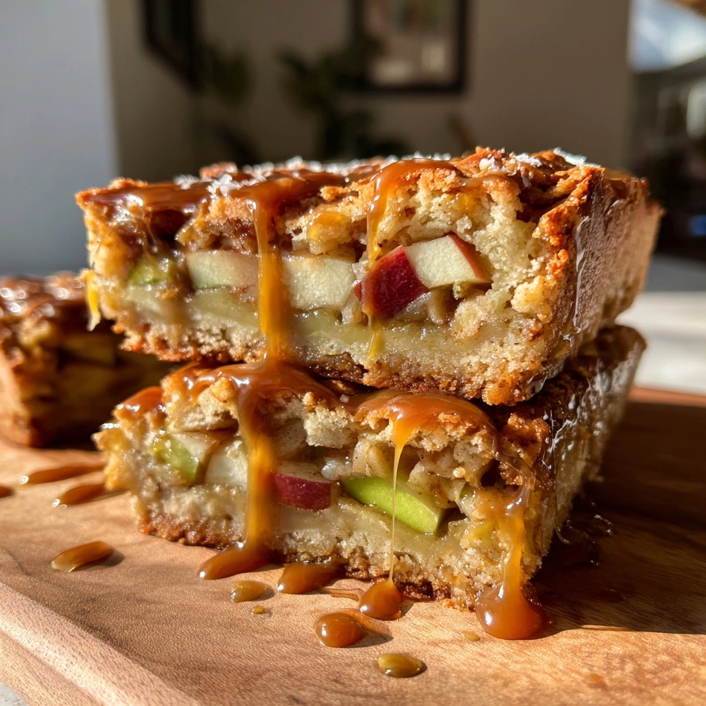 Irresistible Salted Caramel Apple Bars for Fall
