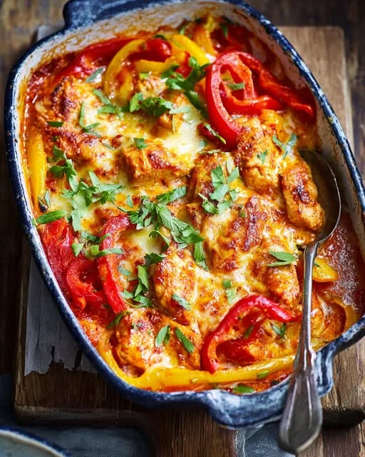 Kip Piri Piri Ovenschotel met Paprika