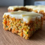 Light Carrot And Zucchini Bars With Lemon Frosting