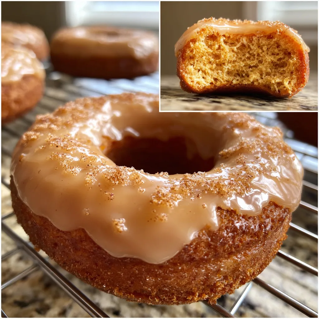 Maple Glazed Pumpkin Donuts - Homemade Baked Donuts Perfect for Fall!