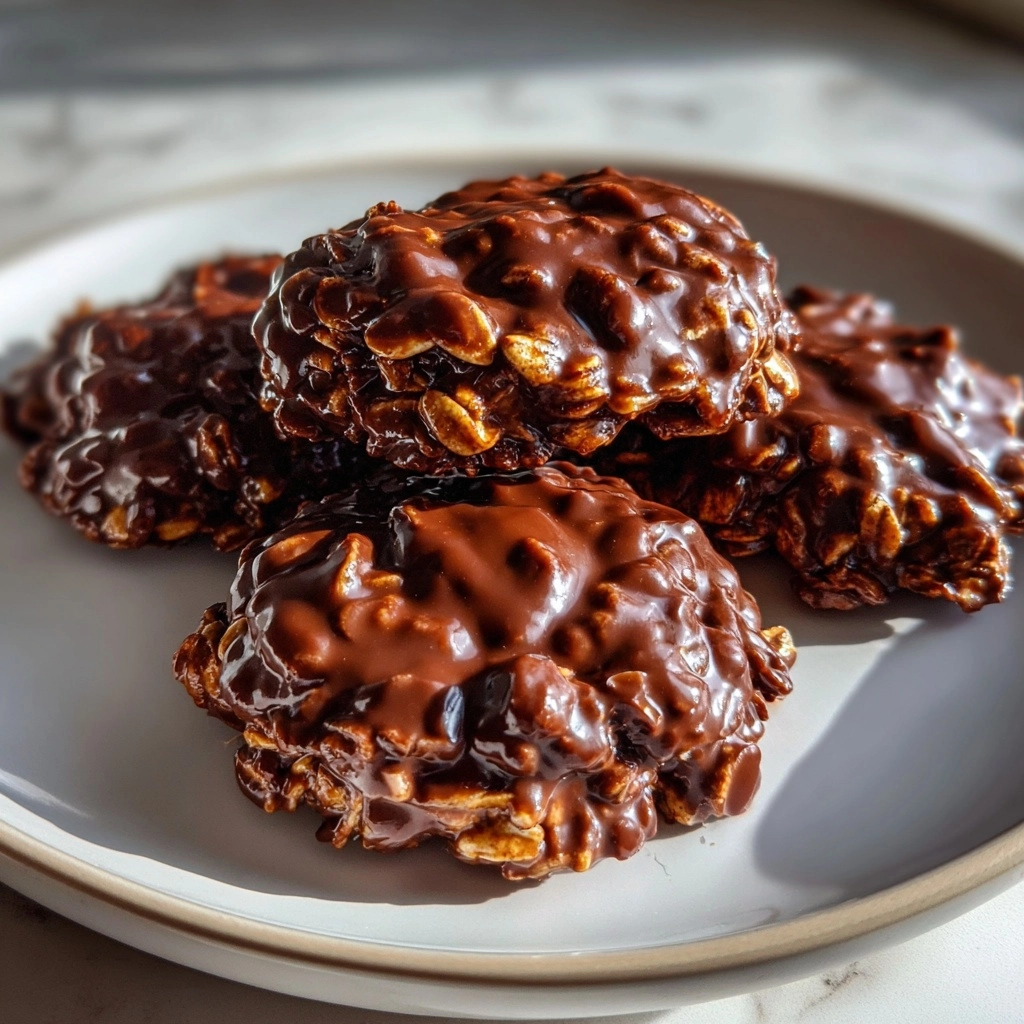 No-Bake Chocolate Oatmeal Cookies for kids