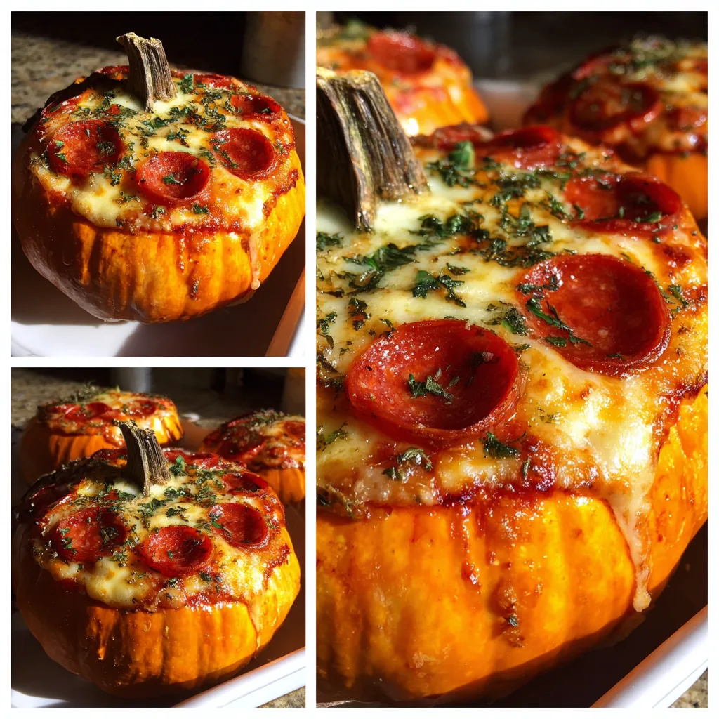 Pepperoni Pizza Pumpkins