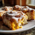 Pumpkin Cinnamon Roll Bake