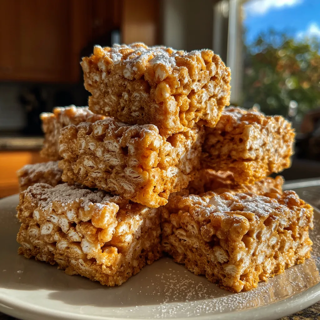 Pumpkin Spice Rice Krispie Treats