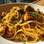 Simple and Delicious Cowboy Butter Chicken Pasta Linguine Recipe