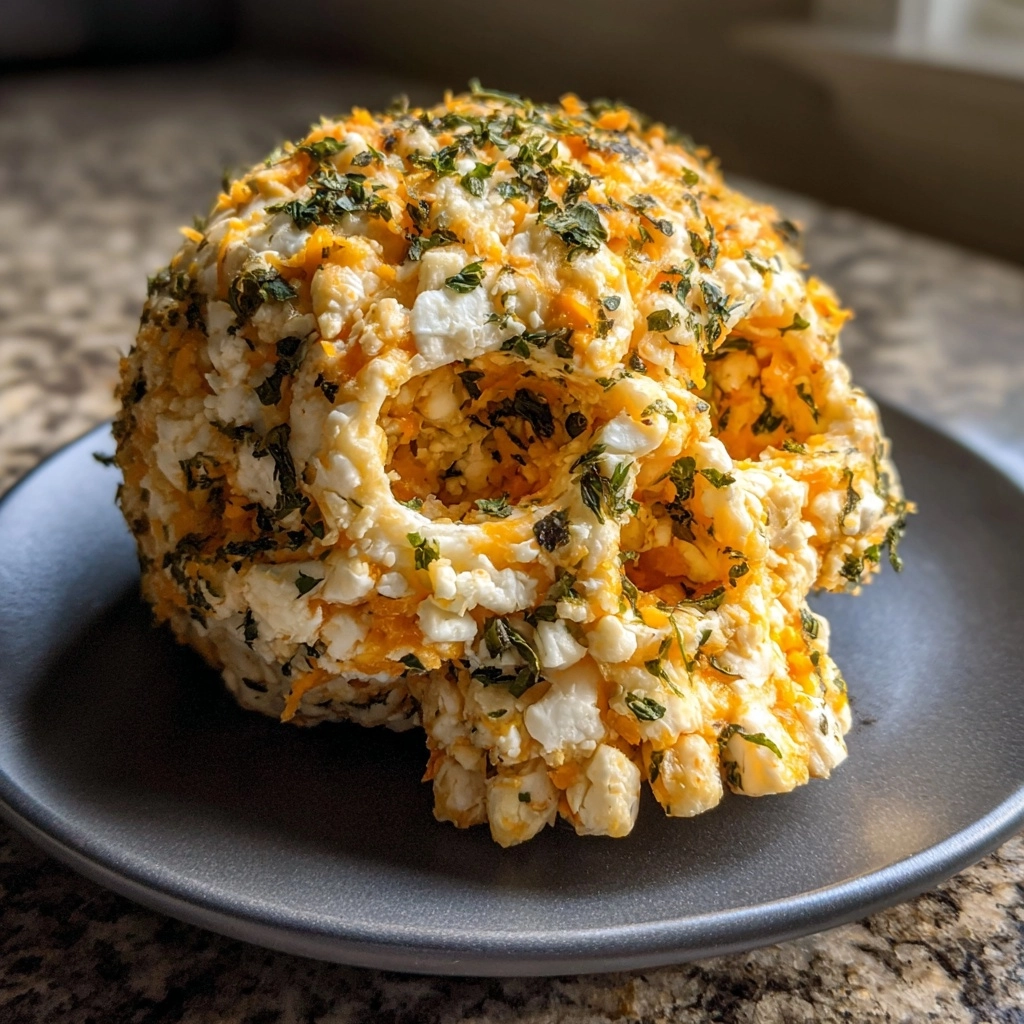 Skellington Cheese Ball Appetizer Recipe