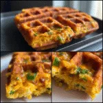 Spicy Cheddar Jalapeño Cornbread Waffles You’ll Love