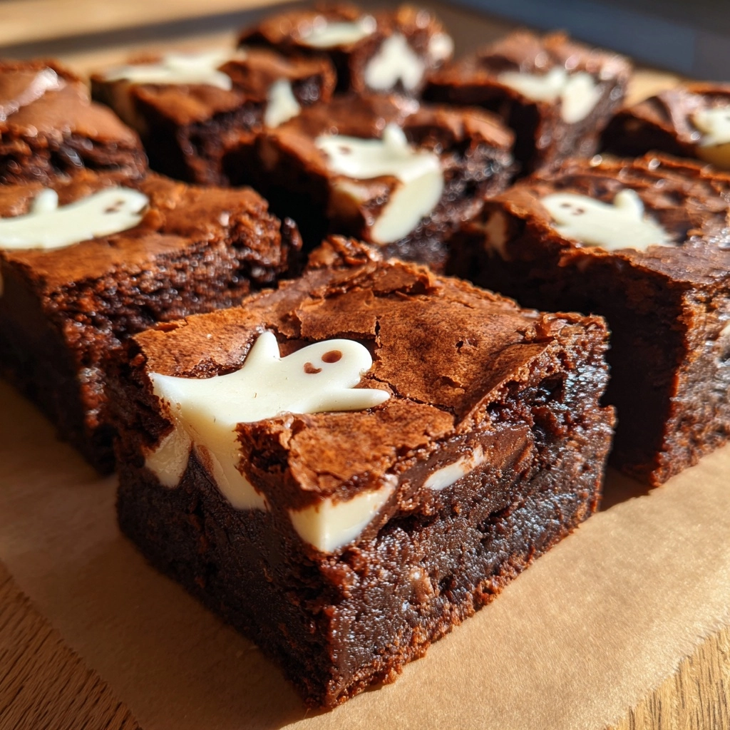 Spooky Ghost Brownies