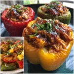 Teriyaki Pineapple Chicken Stuffed Peppers – Sweet & Savory Delight