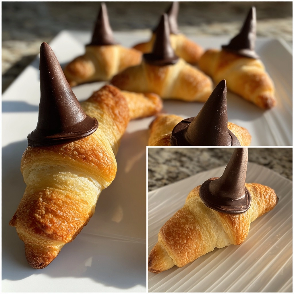 Witch Hat Crescent Rolls - Halloween Party Food