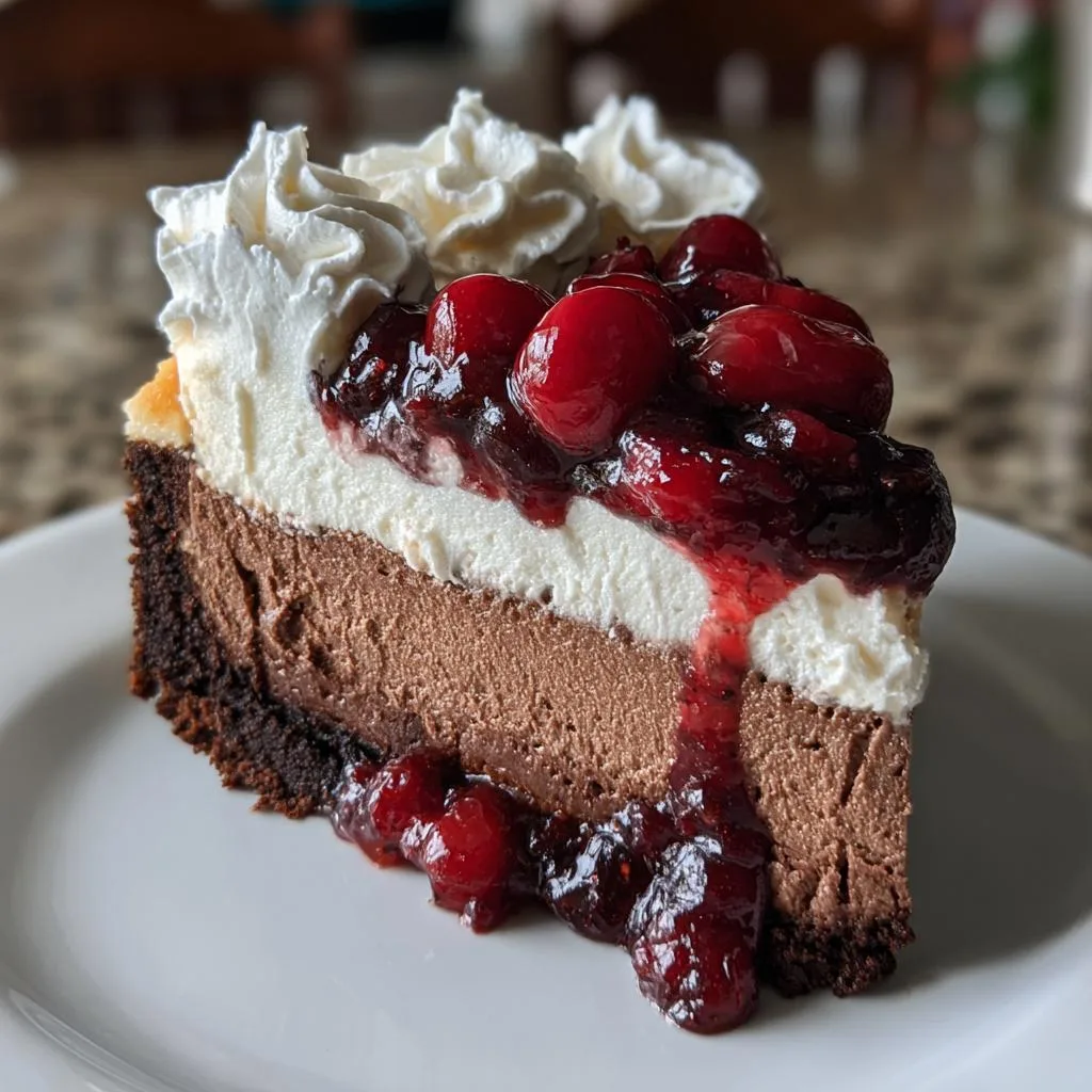 black forest cheesecake