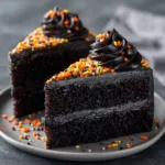 Black Velvet Halloween Cake - The Epicurean Mouse | Recipe | Sweet recipes, Halloween cakes, Baking